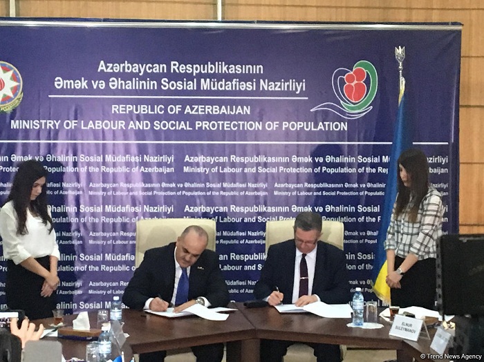 Azerbaijan, Ukraine ink co-op program on social policy